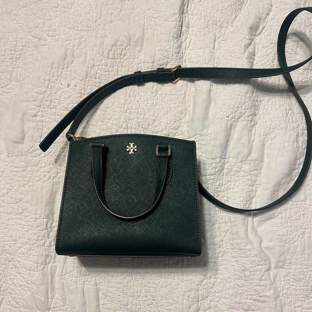 Tory Burch green small crossbody